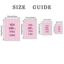 1件 Yes Girl You Can 牆面藝術畫勵志金句帆布印畫油畫 女生正向肯定海報 粉色文字裝飾 適用於臥室、客廳、公寓、宿舍牆面裝飾 送給她的禮物 含框 - 彩色 - 查看 8