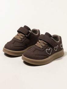Children's Sports Shoes 2026 Summer New Style Boys & Girls Closed-Toe Breathable Hollow Mesh Hook And Loop Chunky Sneakers - Brown - View 1