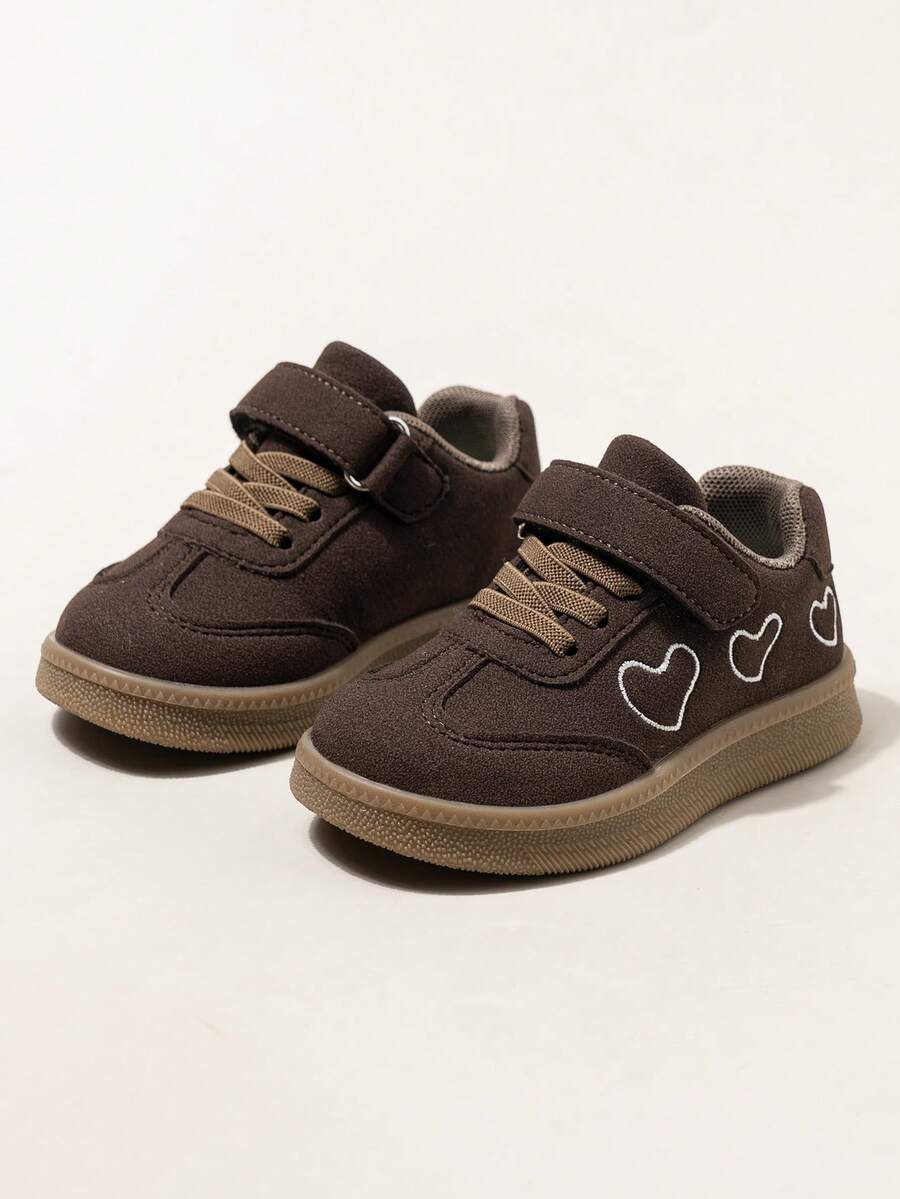 Children's Sports Shoes 2026 Summer New Style Boys & Girls Closed-Toe Breathable Hollow Mesh Hook And Loop Chunky Sneakers - Brown - View 1