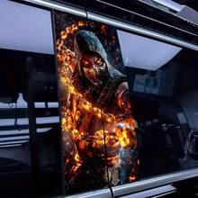 2pcs Cartoon Car B-Pillar Stickers With Foam Pillar, Creative Protective Film Decals, Waterproof And Durable, Easy To Apply, Suitable For Car Center Pillar, Wall, Window Glass Decoration - A - View 7