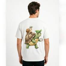 Pure Cotton T-Shirts, Men's T-Shirts, Women's T-Shirts, Printed T-Shirts, Short-Sleeved T-Shirts, Modern And Casual, Turtle Design. - 白色 - 查看 8