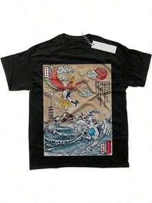 Camiseta Lugia Vs Ho-Oh, Camiseta, Camiseta de Anime, Camiseta Gráfica – Artsholic – Merchandising de Fan Art, Camiseta PKM, Camiseta Gráfica de Anime, Camiseta, Camiseta Gráfica, Camiseta, - Blanco - Ver 1