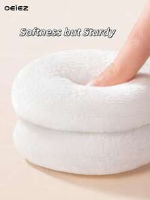 OEIEZ Fluffy Powder Puff Set With Case Soft Washable Makeup Sponge For Loose Powder Setting Powder Face Cosmetic Applicator Beauty Accessory - White - View 9