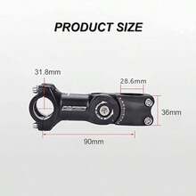 1pc Adjustable Bicycle Stem 31.8mm, 60° Angle Mountain Bike Stem Enhanced Control, 6061 Aluminum Alloy, Road Bike And City Bike Stem Riser And Extender, Adjustable Height Enhancer - Multicolor - View 3