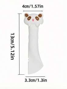1 pieza Cuchara multifuncional con cabeza de panda para lata de mascota, cuchara de silicona para comida húmeda con abridor de lata integrado, espátula de alimentación para eliminar residuos de comida enlatada para gatos y perros - 10 g - Ver 16