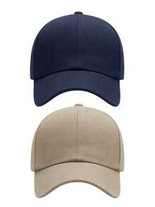 1 pièce/2 pièces Casquette de baseball respirante d'été unisexe, chapeau à bec de canard réglable avec protection solaire, convient pour la course, le cyclisme, la randonnée, la pêche et autres sports de plein air - Multicolore - Voir 24