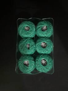 6pcs/Box Solid Color Lace Thread, Mini Spools, Approx. 25m/Spool, Boxed Cross Stitch Cotton Thread, Multi-Color Ball-Shaped Pure Cotton Embroidery Thread Set, Suitable For Crafters And Sewing Classes, Casual Country Style Handmade Accessories - Solid Color No. 8 Lace Thread - View 13