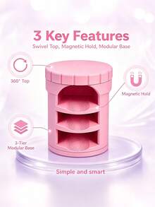 Automatic Suction Cup Cat Eye Magnet Nail Art Set, Multi-Functional Strong Adsorption, Wide Beam French Cat Eye Magnet, Suitable For Beginners - Multicolor - View 6