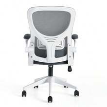 Highly Adjustable Office Chair, Swivel Mesh Back Computer Chair, Soft Seat Cushion And Mobile Roller Design, Suitable For Office Desk/Study Desk/Home Workspace - White - View 6
