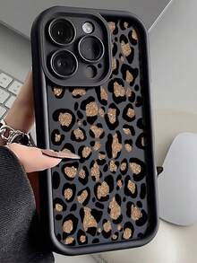 1 Stylish Phone Case (Lanyard And Stand Not Included). Luxury Leopard Print Magnetic Glitter Fashion Phone Case. Luxury Metallic Leopard Print Phone Case, Compatible With 15 Professional, Shockproof, Full Coverage, Compatible With 16/11/13 Pro/15 Pro/15/13 Professional, Compatible With 14/13/12. Spring Birthday Gift. - 多色 5 - 查看 1