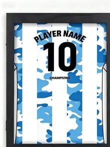 1pc Sports Jersey Display Frame, Rectangular Wooden Craft Photo Frame, Wooden Basketball/Football Jersey Display Rack, Double-Layer Magnetic Flip T-Shirt Display Stand - Multicolor - View 26