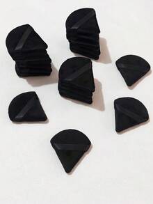 24/10/5/1pcs Triangle Velvet Powder Puff And Mini Pizza Powder Puff, Suitable For Wet And Dry Powder, Lightweight And Washable, Suitable For All Skin Types And Beginners, Applicable For Makeup, Room Decor, Vanity, Travel, Bedroom, Makeup Accessories, Powder Puff, Makeup Sponge, Powder Puff, Makeup Tools, Christmas Gift, Women Gift, Giveaway - Multicolor - View 4