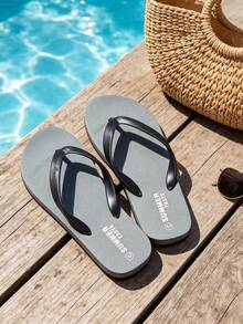 1 par de chanclas unisex para pareja 2026 nuevas de EVA de color liso, pantuflas para casa antideslizantes y antiolor con suela gruesa, sandalias planas ultraligeras suaves y cómodas, para interior, baño, playa, exterior y uso diario, esencial para la vuelta al cole - A - Ver 6