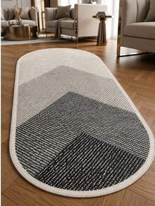 Chilai Home Modern Kitchen Rug- Minimalist Digital Print Floor Mat for Living Room & Bedroom Rug, Machine washable, Made in Turkiye 80x200 cm, 80x300 cm,100x200 cm, 120x180 cm - 黑與白 - 查看 2