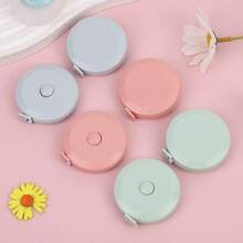 12/6/1pc Nordic Style Portable Tape Measure, Cute Mini Leather Measuring Tape For Body Measurements, Waist And Clothing Measurement - Multicolor - View 2