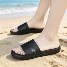 Sommer Herren Sandalen, Outdoor Herren Sandalen, geschlossene Zehenpartie strapazierfähige Pantoffeln, modische bequeme Herren Strand Pantoffeln - Schwarz - Übersicht 4