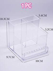 2/1pc Nail Drill Bit Storage Box, 10-Slot Transparent Nail Drill Bit Holder, Plastic Nail Tool Organizer Box, Nail Technician Supplies Display Box - Multicolor - View 9
