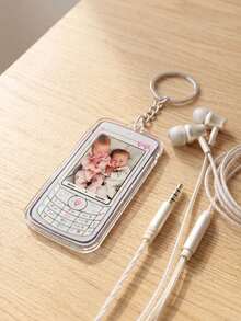 Customizable Acrylic Phone Keychains, 1/3/5pcs, Printed With Photos Of Your Family/Pets/Baby, Perfect As Keys, Backpacks Or Birthday Party Souvenirs. - Multicolor - View 11