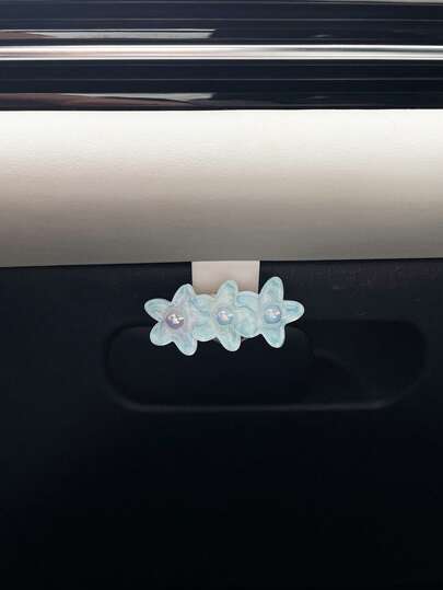 清透海洋系列貝殼 & 海豚車用掛鉤，創意汽車內飾副駕駛座裝飾，多功能收納掛鉤（適用於手套箱）