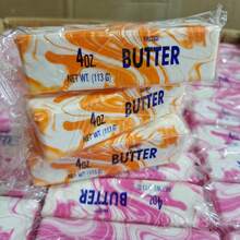 1个超柔软慢回弹Hachimi黄油棒面包袋慢回弹挤压玩具减压玩具，新年小礼物，创意礼物（由于气味较浓，建议打开包装静置数小时后再使用） - 彩色 - 查看 4