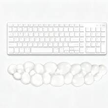 Ergonomic Cloud Gel Keyboard & Mouse Wrist Rest Set - Transparent White Palm Rest, Suitable For 60%/68%/75% Layout Keyboards, Comfortable Wrist Support, Ideal For Typing And Gaming - View 14