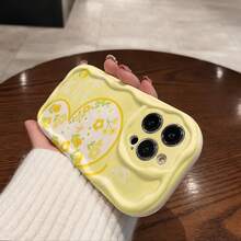 1 Funda para  de TPU Suave, Diseño de Bordes Ondulados Estilo Crema, Marco Curvo 3D, Protección de Cámara, Antigolpes, Resistente al Desgaste, Diseño Premium, Compatible con la Serie . MXNYBLK143 - NYBL-WH-MXNYBLK143 - Ver 3