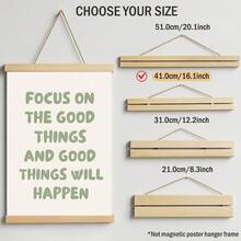1件裝「Focus On Beautiful Things」牆面藝術印刷品，鼠尾草綠勵志語錄帆布畫，文字海報，現代抽象極簡風格，適合臥室、客廳、辦公室、公寓裝飾，無框/木製掛軸/有框 - 彩色 - 查看 17