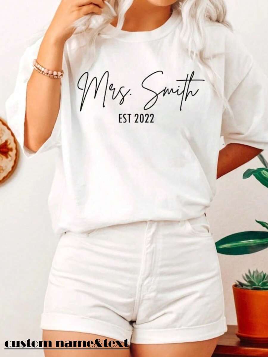 Short-Sleeved T-Shirt 100% Cotton - White - View 1