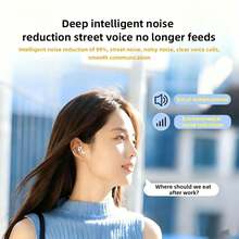New TWS True Wireless Earbuds Fairy Style Music Earphones In-Ear Mini Comfortable Key Control Sleep Earbuds Couple Video Earplugs HIFI Multi-Tone Bass Stereo HD Call Compatible With Android And All Series Smartphones Great Gift - 查看 3