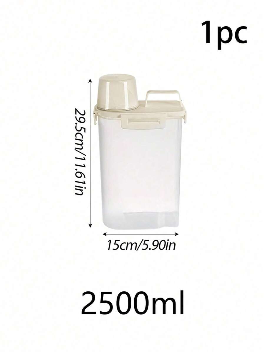 Essential Kitchen Storage, Suitable For Kitchen, Summer Beach, Food, Camping, Organization, Room Decoration, Kitchen Supplies, Food Storage Containers - 2500ML - View 1