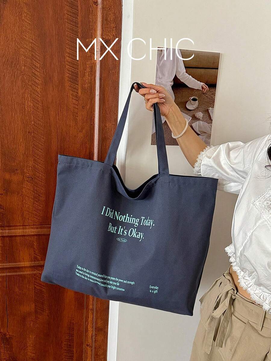 這款女款時尚大容量手提包由帆布材質製成,輕巧且空間寬敞,適合學校、校園、圖書館、購物、旅行、戶外活動、野餐等場合。它可以作為手提包、單肩包、托特包使用,也是學生校園和大學生活的必需品。這款時尚大容量手提包是秋冬季女性的理想選擇,也能完美搭配秋冬季時尚女款錢包。 - 灰色 - 查看 1
