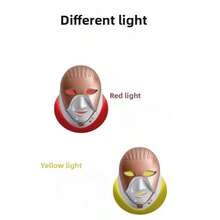 Ancient Egyptian Pharaoh Photon Mask Household LED Skin Rejuvenation Beauty Instrument Anti-Aging Brightening Facial Mask Instrument - 金色 - 查看 7