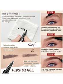 1 PIEZA Lápiz de Cejas Líquido Multifuncional, Fácil de Colorear, Fácil de Controlar, Fácil de Limpiar - A - Ver 8
