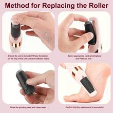 6pcs Electric Foot File Replacement Heads, Dual Grit Callus Removal Refill (Coarse & Fine), Suitable For Dead Skin, Universal Foot Care Tool, Make Feet Smooth - 6pcs - View 4