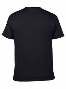 2026 New Men's T-Shirts, Unisex Aesthetic 31 Minutos Short Sleeve T-Shirt, Flexible Fabric, Round Neck, Casual Holiday Clothing - 黑色 - 查看 2