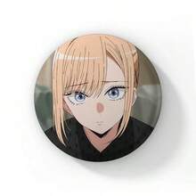 58mm 卡通可愛愛心漫畫《我太想把你穿起來了》琺瑯胸針 五條和也 卡通胸章圓形動漫收藏徽章裝飾 - 58 mm - 查看 32