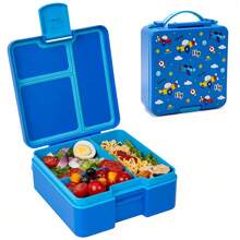 1 pieza Caja Bento Dividida a Prueba de Fugas, Contenedor Portátil para Almacenar Snacks, Caja de Almuerzo Reutilizable Caja de Snacks - Multicolor - Ver 11