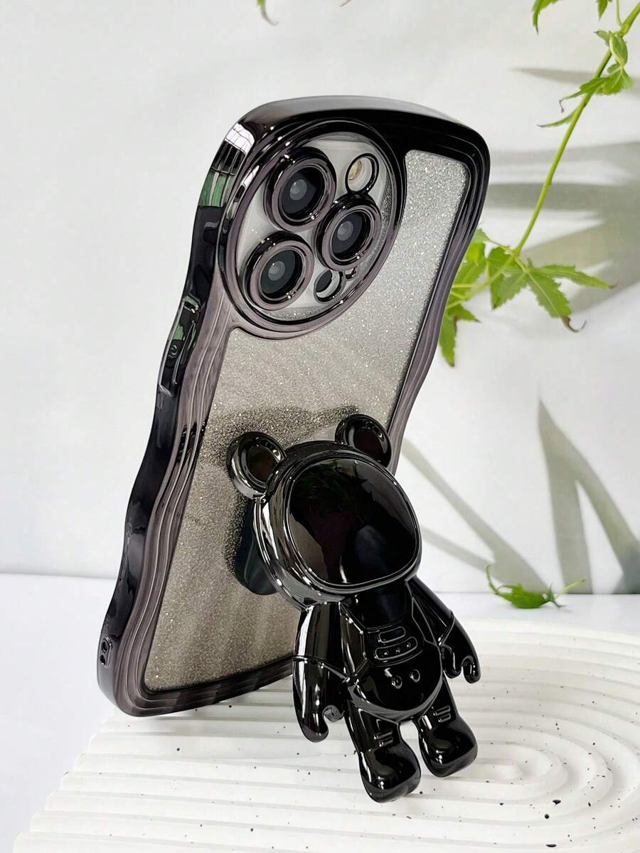 (支架) 波浪紋手機殼 適用於 Apple 17 Pro Max 電鍍防震 高端保護套 防塵孔 加厚角 奢華手機殼 適用於 Galaxy S24 Ultra/S24 Plus/S24/S23 Ultra/S23 Plus/S23/S22 Ultra/S22 Plus/S22/S21 Ultra/S21 Plus/S21 FE/S23 FE/S20 Ultra/S20 Plus/S20 FE 適用於 OPPO A5X/C123456789/987654321 適用於 OPPO A123456789987654321 - 黑色 - 查看 1
