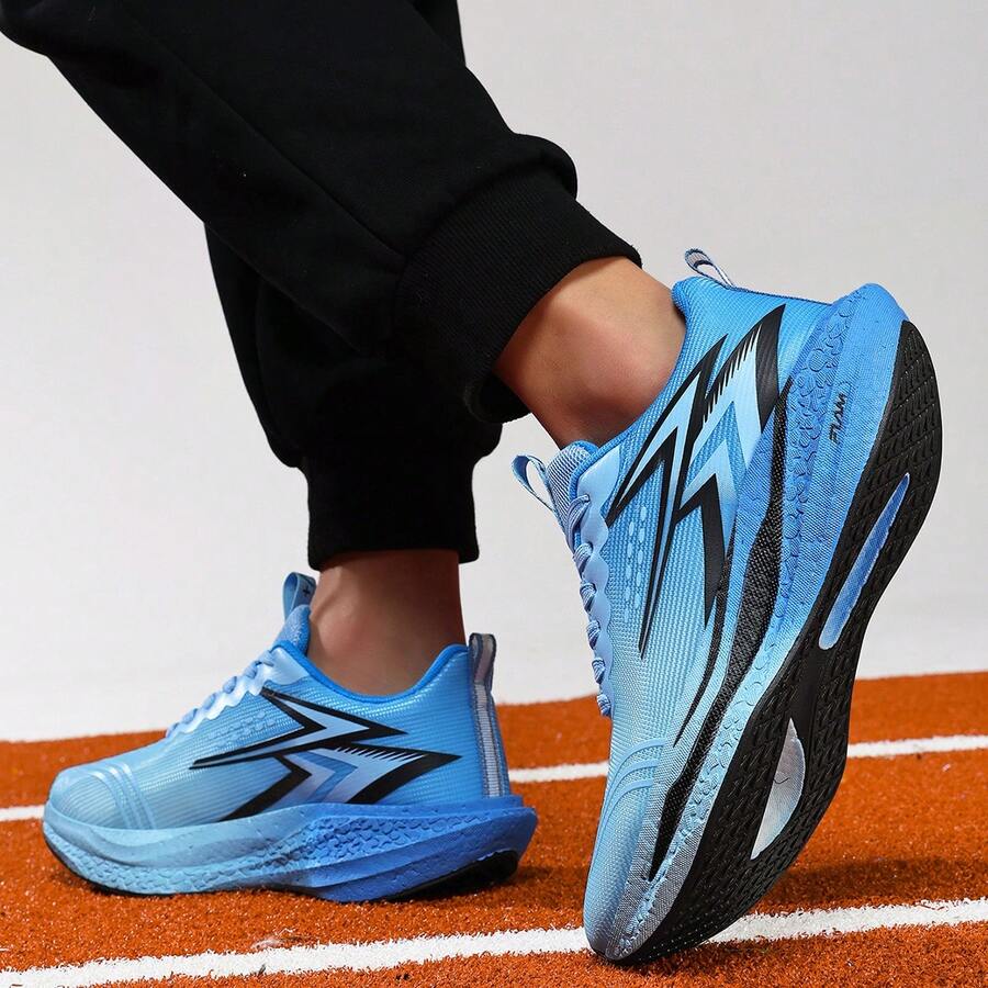 Men's Fashionable Sports Shoes, With Lightweight And Breathable Upper, Soft And Comfortable Sole, Stylish Sports Style, Suitable For Track And Field Training And Daily Jogging, Lightweight, Breathable, Multi-Functional And Fashionable Sports Shoes. - YUESE - View 1