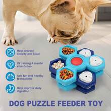 4 Layer Interactive Slow Feeder Dog Bowl - Multi-Layer Rotating Puzzle Toy For Mental Stimulation, Non-Slip Design Fits Small/Medium/Large Dogs - 4 LAYER - View 3
