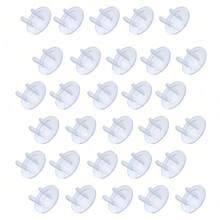 10/20/30Pcs Clear Outlet Covers,Hidden Handle Socket Guard Covers,Wall Socket Protective Caps,Suitable For Bedroom,Kitchen, Living Room Wall Sockets - Multicolor - View 9