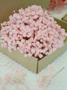 25/50/100/150/300 pièces Mini Gypsophile et autres fleurs artificielles - Pour l'art de moule en résine et l'artisanat, utilisé pour les accessoires de cheveux, les couronnes de mariage, les fleurs de table, la décoration de la maison, etc. - Fleur de cerisier rose - Voir 1