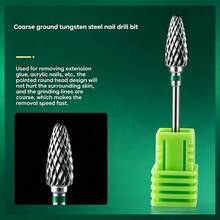 2 Peças/Conjunto Brocas de Lixa para Unhas de Aço de Tungstênio Embaladas Individualmente, Material de Carboneto de Tungstênio de Alta Qualidade, Adequado para Polimento de Unhas e Remoção de Excesso de Cola ao Redor das Unhas, Ferramenta de Arte de Unhas - Multicolorido - Visão 6