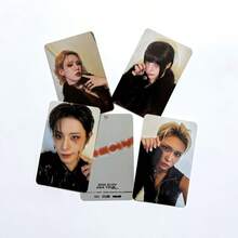 XLOV 2026 ASIA TOUR Merchandise Photocards, 4pcs Dark Cool Fur Outfit Lomo Cards, Fan Collection Support Cards, XLOV 2026 ASIA TOUR Lomo Photocards, 2026 XLOV ASIA TOUR Merchandise Photocards, Smoky Makeup Cold Vibe Solo High-Definition Photo Cards, Fan Commemorative Decorative Cards - Multicolor - View 6