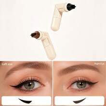 1pc Rotating Grip Design Waterproof Smudge-Proof Eyeliner, Quick Application Long-Lasting Sweat-Resistant, Portable Travel Size Makeup Gift, Essential For Beginners And Professionals Daily Eye Makeup - Multicolor - View 7