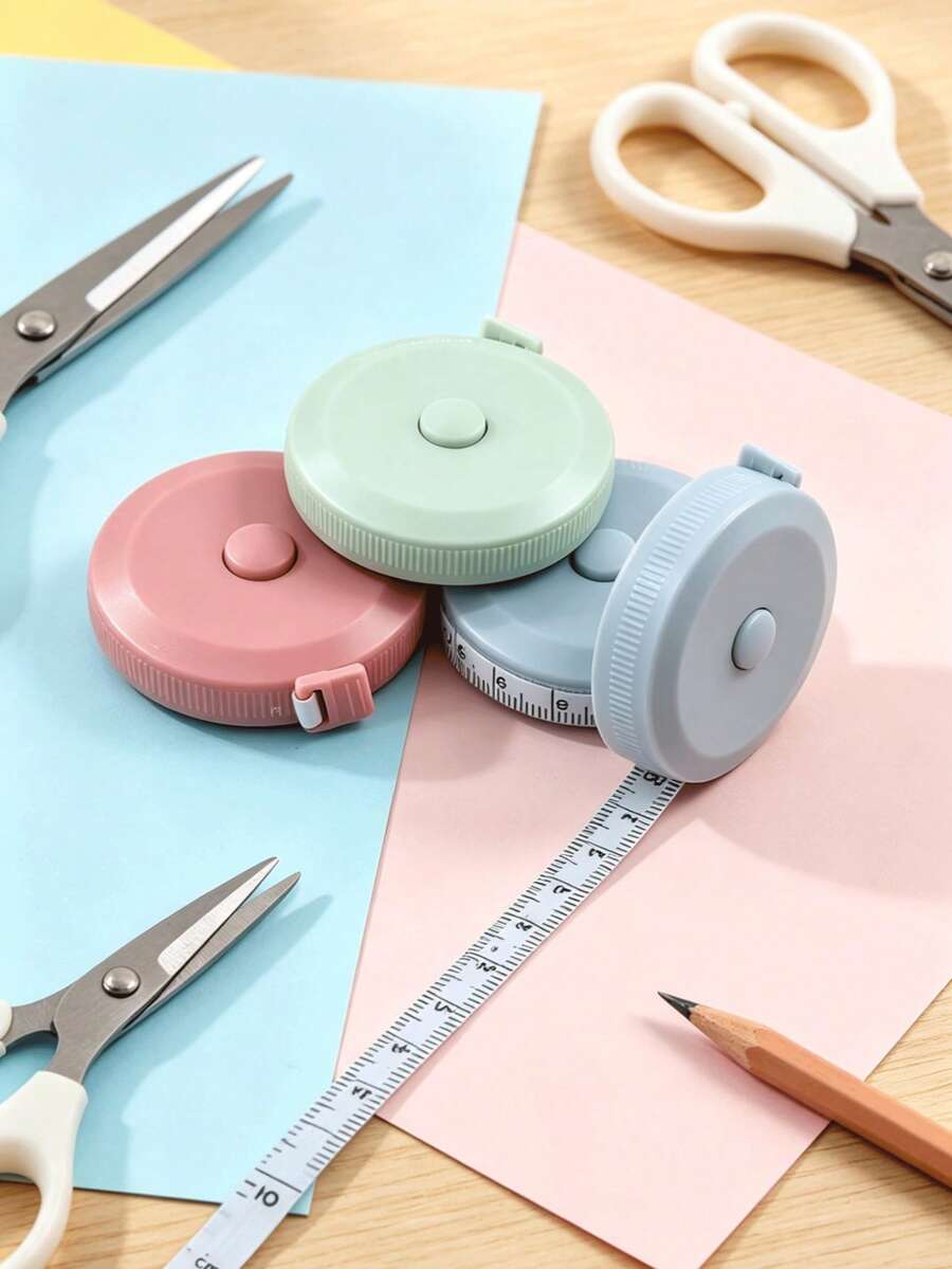 1件裝柔軟可伸縮捲尺,量測工具,適用於縫紉、編織、手工藝,開學季文具用品,母親節禮物 - 均碼 - 查看 1