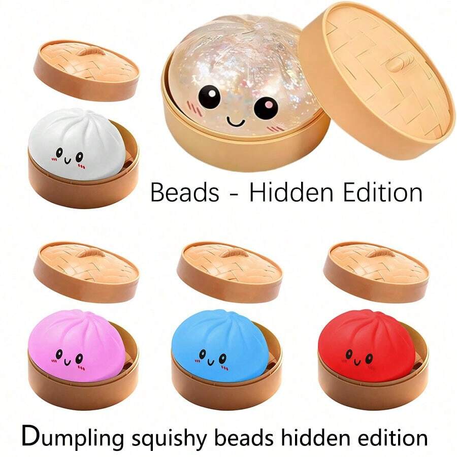 POKOJA LAND Soft Cute Food Stress Relief Toy: Colorful Mini Bread Squeeze Ball, Slow Rebound Anti-Stress Gadget, Realistic Bread Dough Ball, Stretchable Sensory Desk Toy, Anxiety Relief, Office Relaxation - Multicolor - View 1