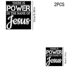 1/2/3件耐用可水洗熱轉印乙烯基貼紙，復古做舊英文Jesus文字圖案，黑白配色，燙印轉印貼紙貼花，適用於枕頭、DIY、背包、T恤、帆布袋、衛衣、牛仔褲、衣物、縫紉用品 - 多色 - 查看 3