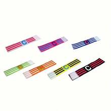 1Pc Football Armband, Three-Stripe Letter C Football Captain Armband, Elastic And Wear-Resistant - Adjustable Arm Strap - Sports Training Armband, Exclusive For Football Captains In Matches And Training - Three Striped C-shaped Armband - View 5