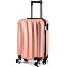 Maleta de Viaje,20 Inch Plegable,Maleta de Viaje 10 kgs con Bloqueo de Contraseña,con Ruedas Giratorias, Resistente a Los Arañazos, Agua E Impactos, para La Cabina Del Avión (Rosa) - Albaricoque - Ver 2